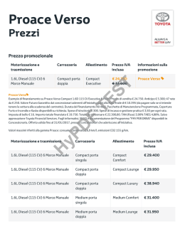 Prezzi e offerte Toyota Proace Verso | Toyota Italia