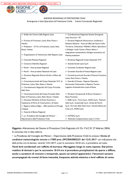 AGENZIA REGIONALE DI PROTEZIONE CIVILE