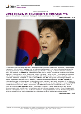 Corea del Sud, chi il successore di Park Geun-hye?