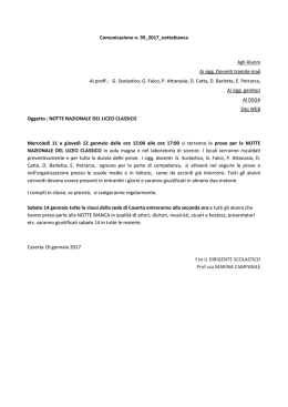 Scarica Comunicazione - Liceo Giannone Caserta