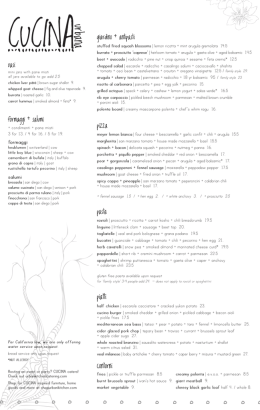 piatti contorni - San Diego Restaurant Week