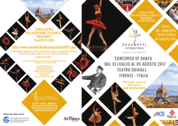Scarica la Brochure - Cecchetti International Classical Ballet