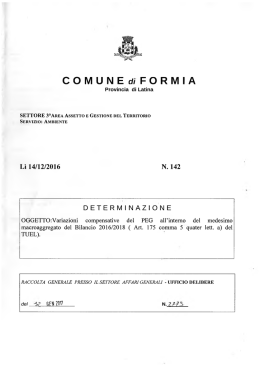 COMUNE d/ FORMIA - Comune di Formia