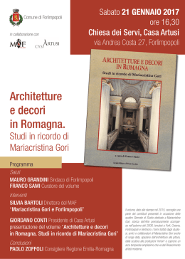 Architetture e decori in Romagna.