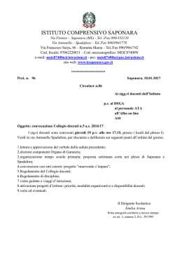 Collegio docenti 05/01/2017 circ. n. 86