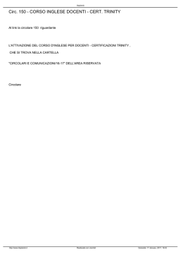 Circ. 150 - CORSO INGLESE DOCENTI - CERT