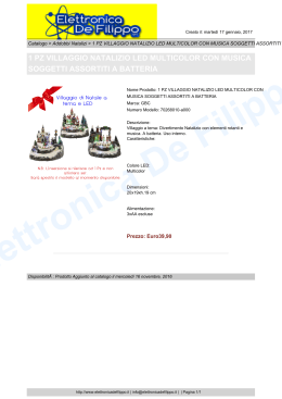 1 pz villaggio natalizio led multicolor con musica soggetti assortiti a