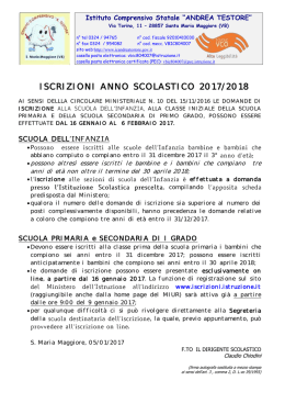 Manifesto Iscrizioni a.s. 2017-2018 SCUOLE