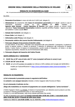 SezioneA — Ordine degli Ingegneri della Provincia di Milano