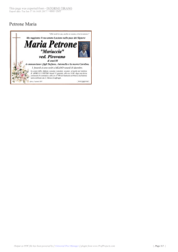 Petrone Maria - Intorno Tirano