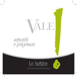 Scheda Olio Vale - Agriturismo Le Spighe