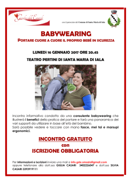 babywearing - Comune di Santa Maria di Sala