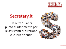 Diapositiva 1 - Secretary.it