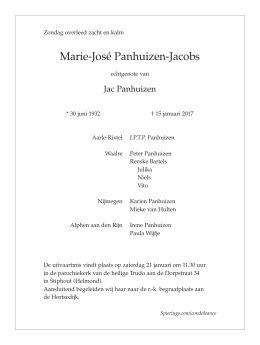 Marie-José Panhuizen-Jacobs