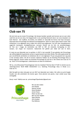 Club van 75 - Wijkblad Princenhage