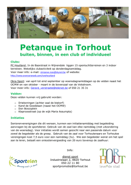 Petanque in Torhout