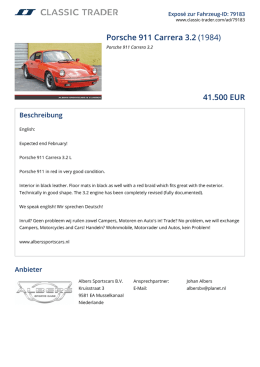 Porsche 911 Carrera 3.2 (1984) 41.500 EUR
