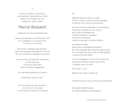 Marcel Bossaert - Rouwcentrum Van Bever Wetteren