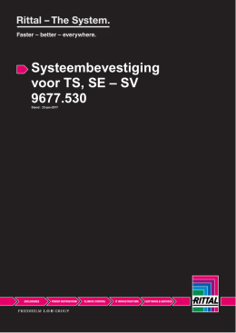 Systeembevestiging voor TS, SE – SV 9677.530