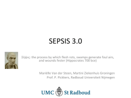 sepsis 3.0 - Topics in IC