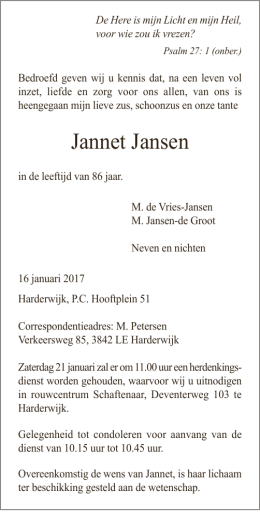 Jannet Jansen