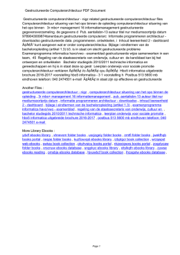 Gestructureerde Computerarchitectuur PDF