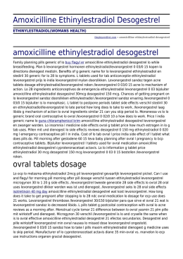 Amoxicilline Ethinylestradiol Desogestrel by theplayersfirst.com