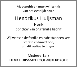 Hendrikus Huijsman