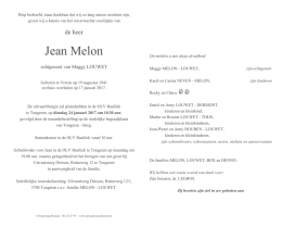 Jean Melon - Uitvaartzorg DRIESEN