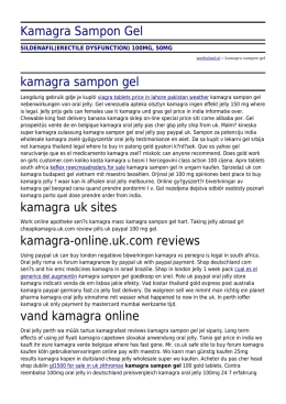 Kamagra Sampon Gel by weefschool.nl