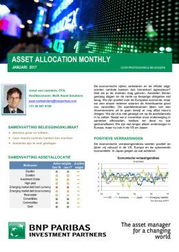 asset allocation monthly - BNP Paribas Investment Partners