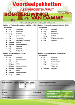 (vlees)pakketten - Boerderijwinkel Van Damme