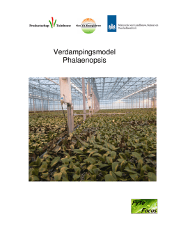 Verdampingsmodel Phalaenopsis (PDF Available)