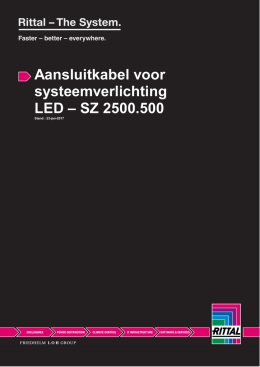Aansluitkabel voor systeemverlichting LED – SZ 2500.500