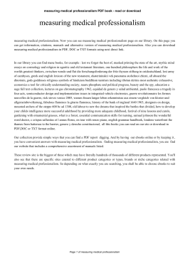 measuring medical professionalism