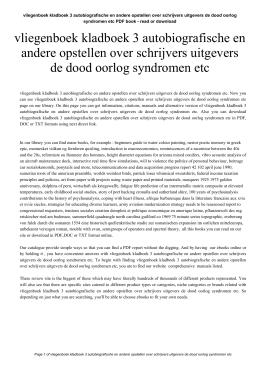 vliegenboek kladboek 3 autobiografische en andere opstellen over