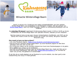 Winactie Wintervillage Baarn