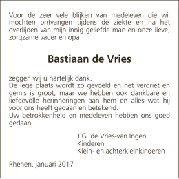 Bastiaan de Vries