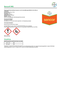 Sencor® WG - Bayer CropScience