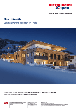 Das Heimsitz in Brixen im Thale