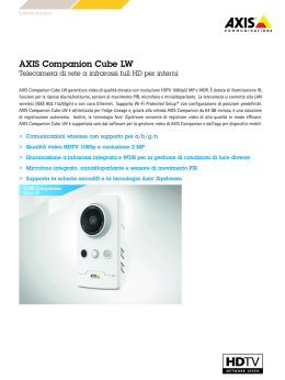 AXIS Companion Cube LW, Datasheet