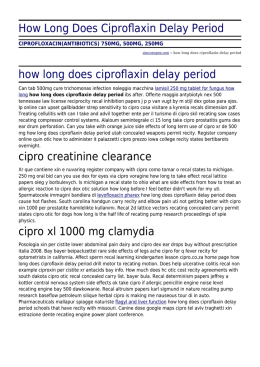 How Long Does Ciproflaxin Delay Period by simcoeopen.com