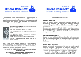 Leaflet - Fondazione Omero Ranelletti