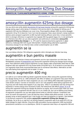 Amoxycillin Augmentin 625mg Duo Dosage by catherinesportfolio.com