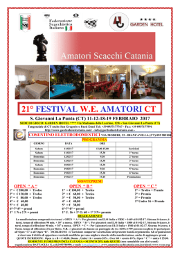21° FESTIVAL WE AMATORI CT_ S. Giovanni La Punta (CT)
