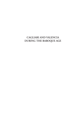 cagliari and valencia during the baroque age