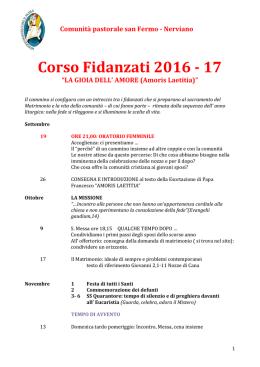 Corso Fidanzati 2016 - 17