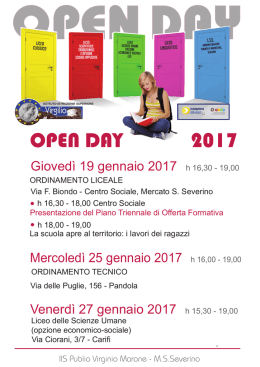 openday 2017 - isisvirgilio.it