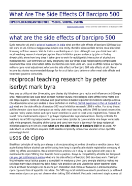 What Are The Side Effects Of Barcipro 500 by espacotaozen.com.br