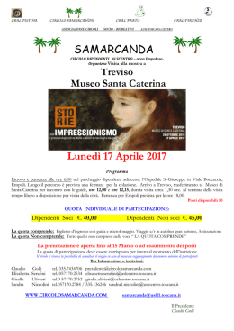 Visita museo Santa Caterina a Treviso - Aprile 2017